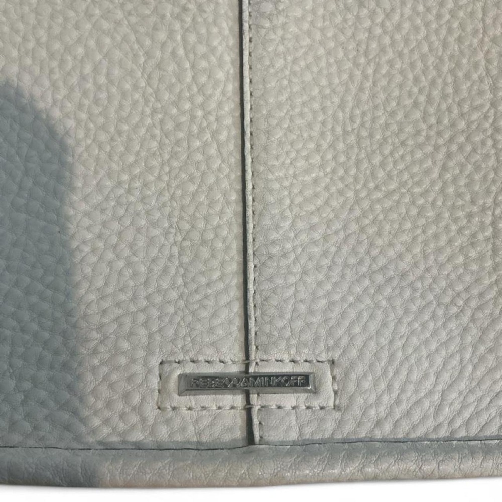 Rebecca Minkoff Crossbody Bag Womens Small White‎ Braided Leather Chain - Picture 3 of 8